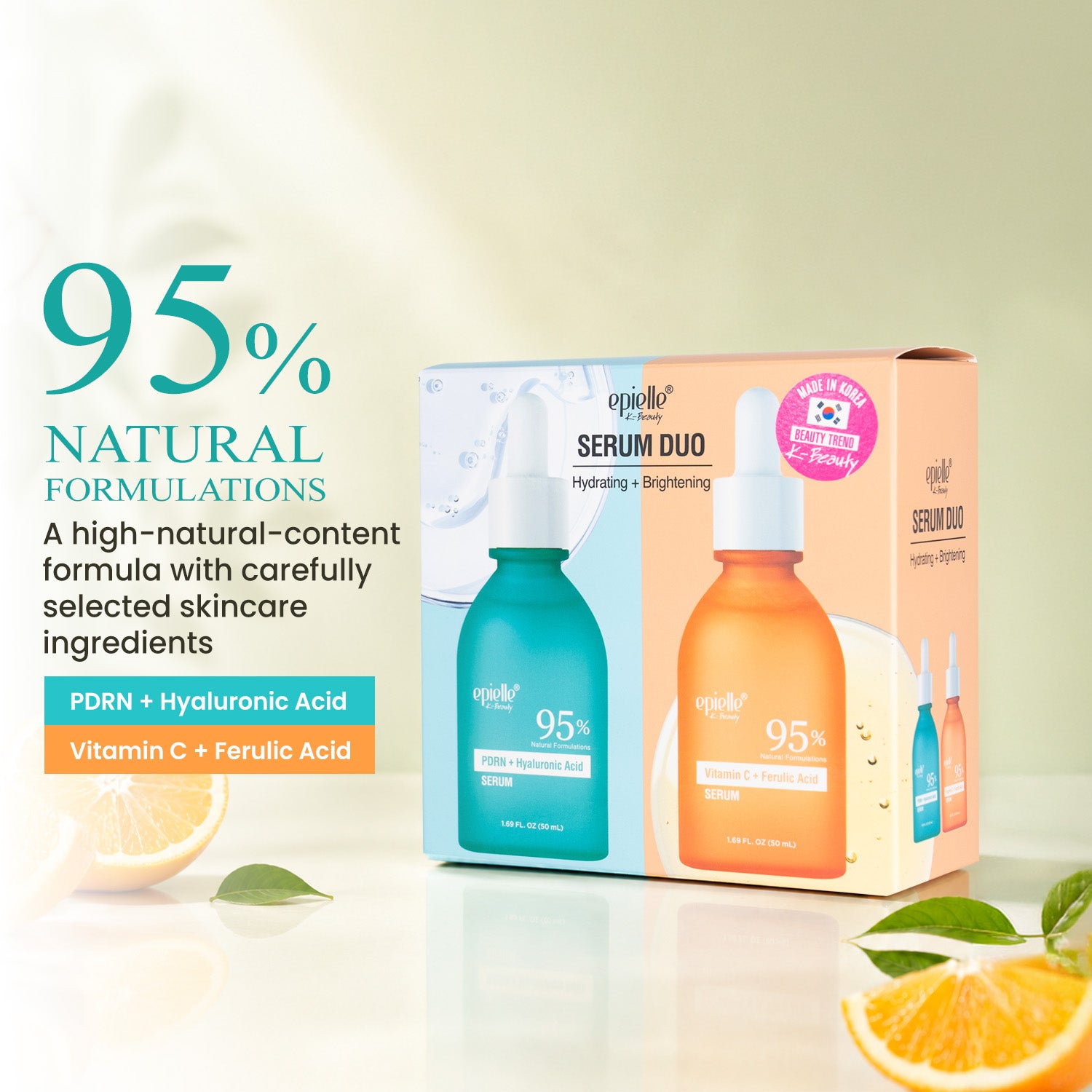 Facial Serum DUO | PDRN + Vitamin C