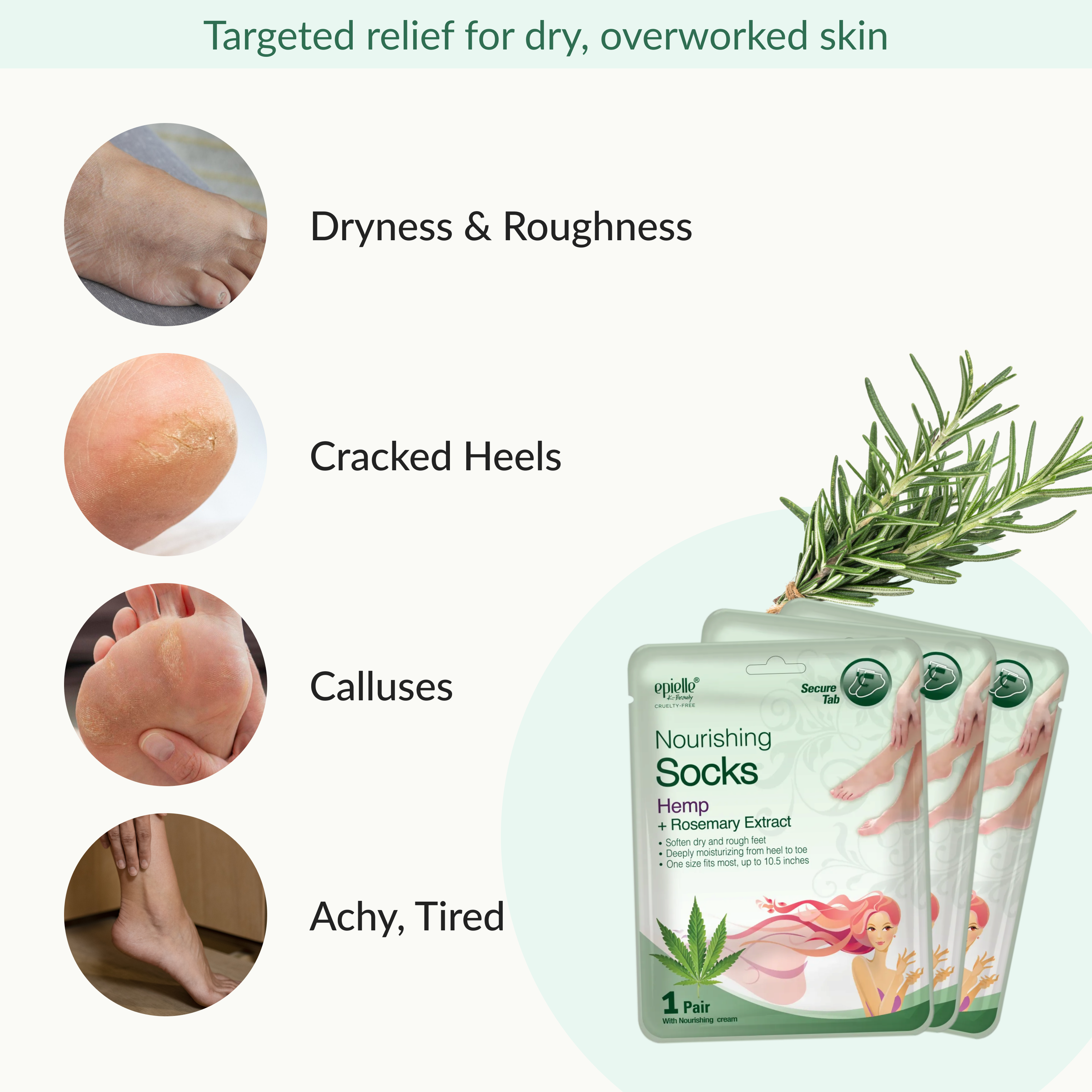 Hemp and Rosemary Nourishing Socks