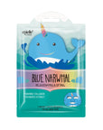 Marine Blue Narwhal Character Sheet Mask