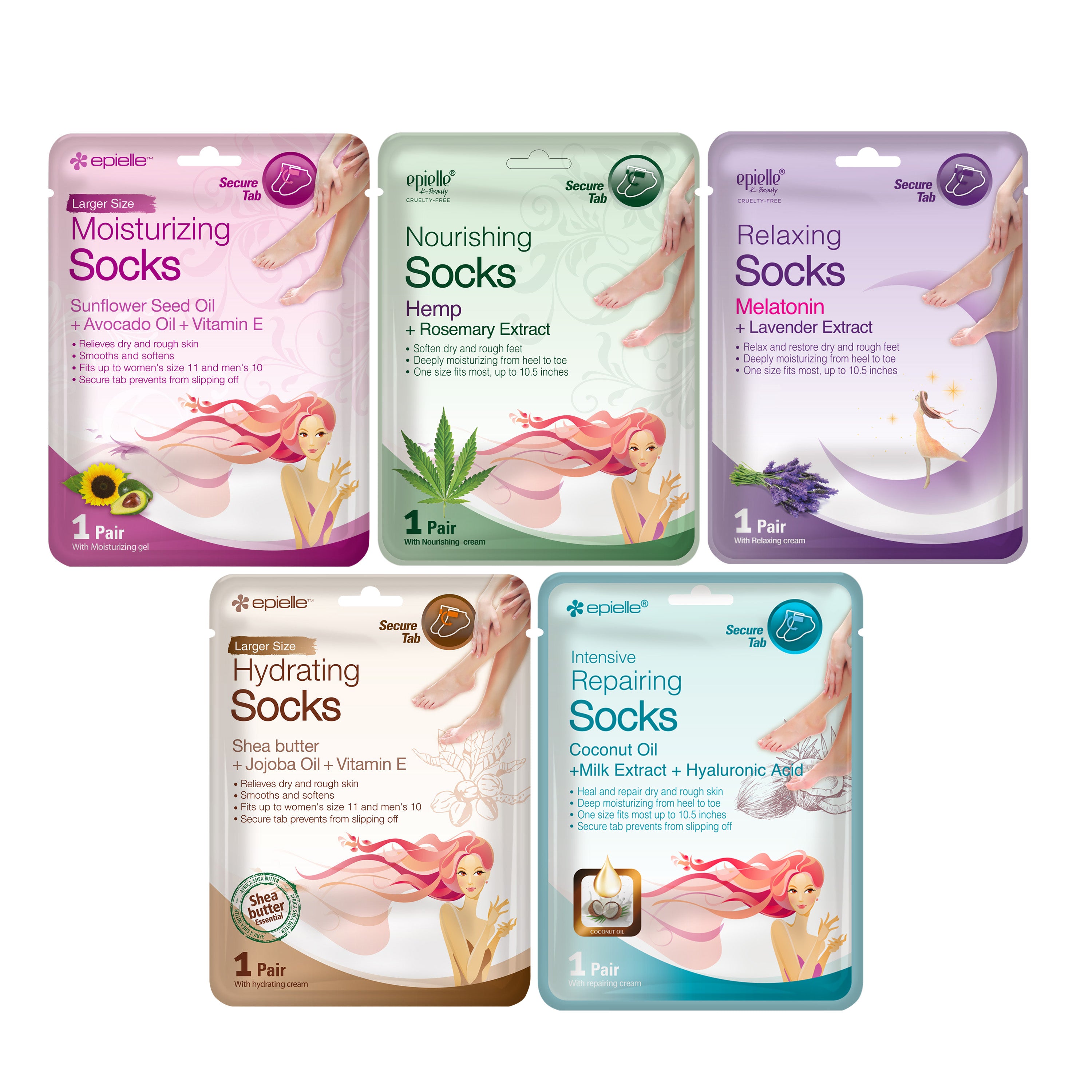 Foot Mask Collection V1 | 5 Pack or 10 Pack