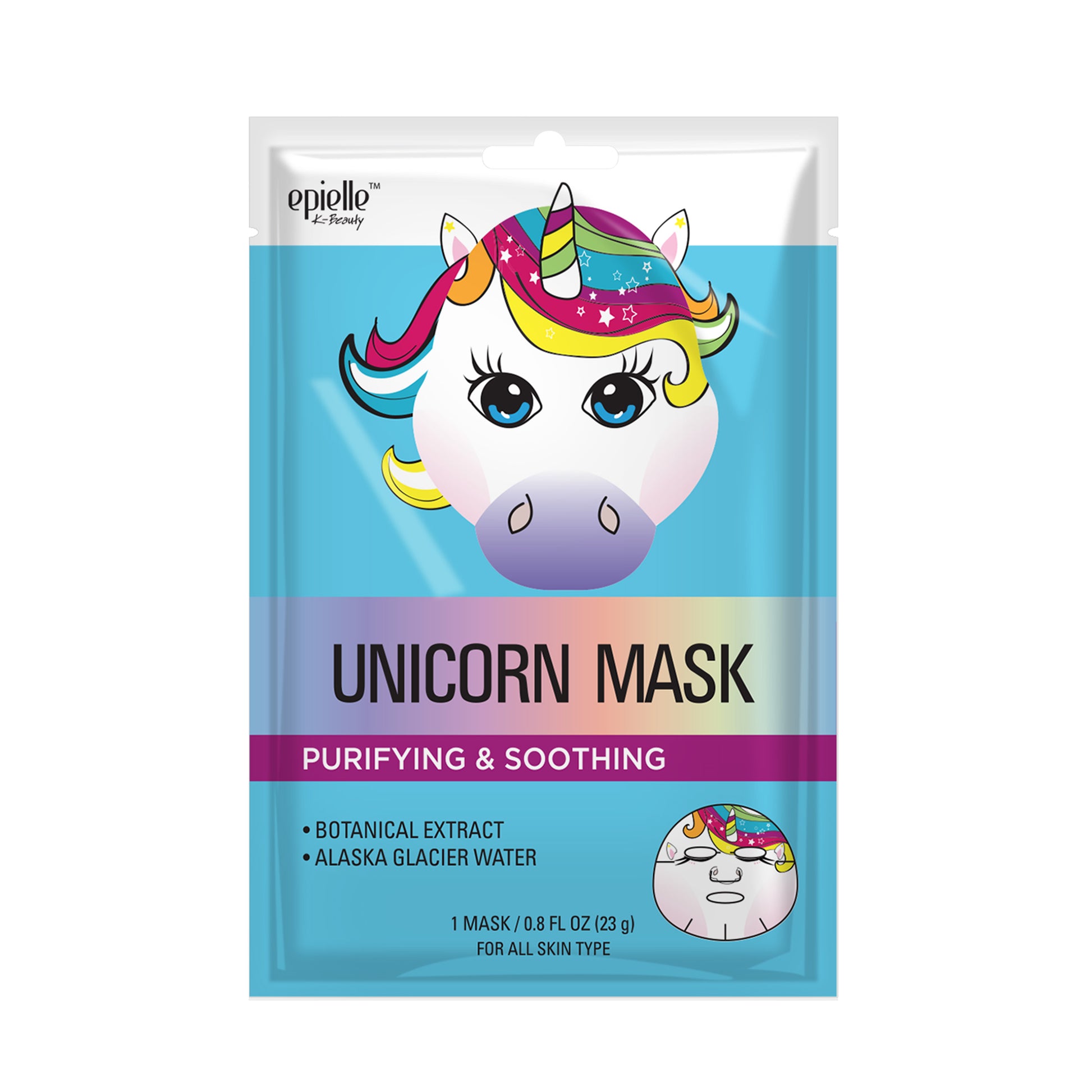 epielle unicorn face mask