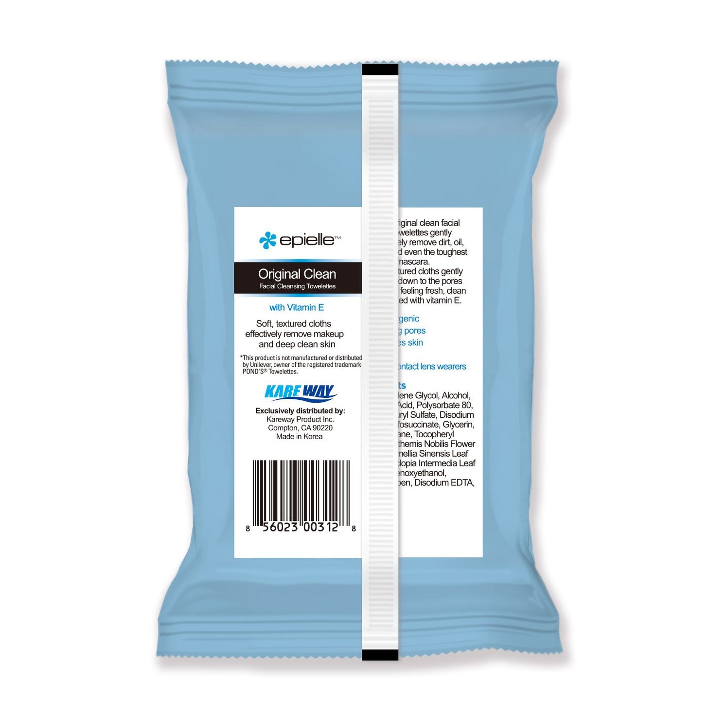 Original Clean Facial Cleansing Tissues 36ct epielle®