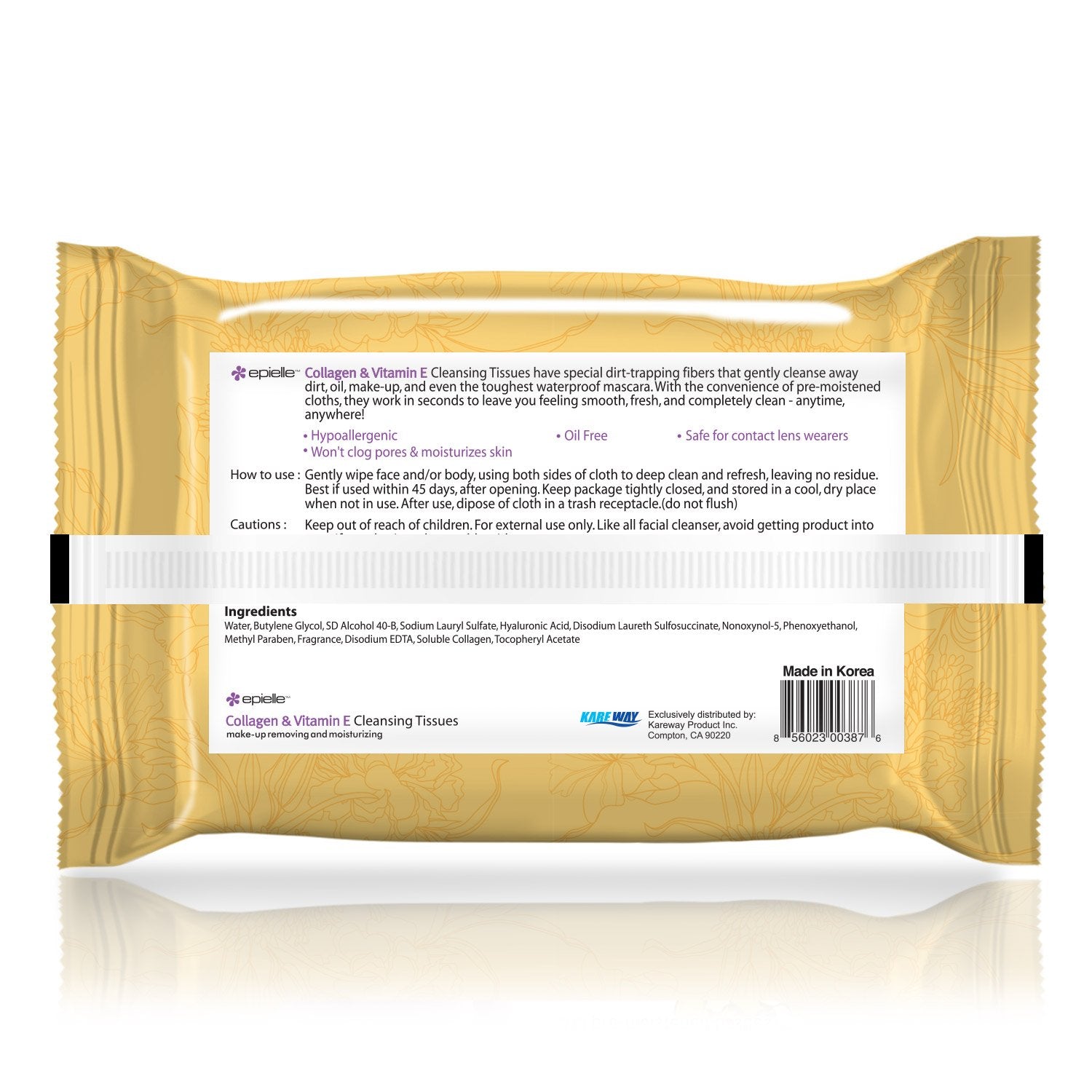 Collagen &amp; Vitamin E Facial Cleansing Tissues | 60ct