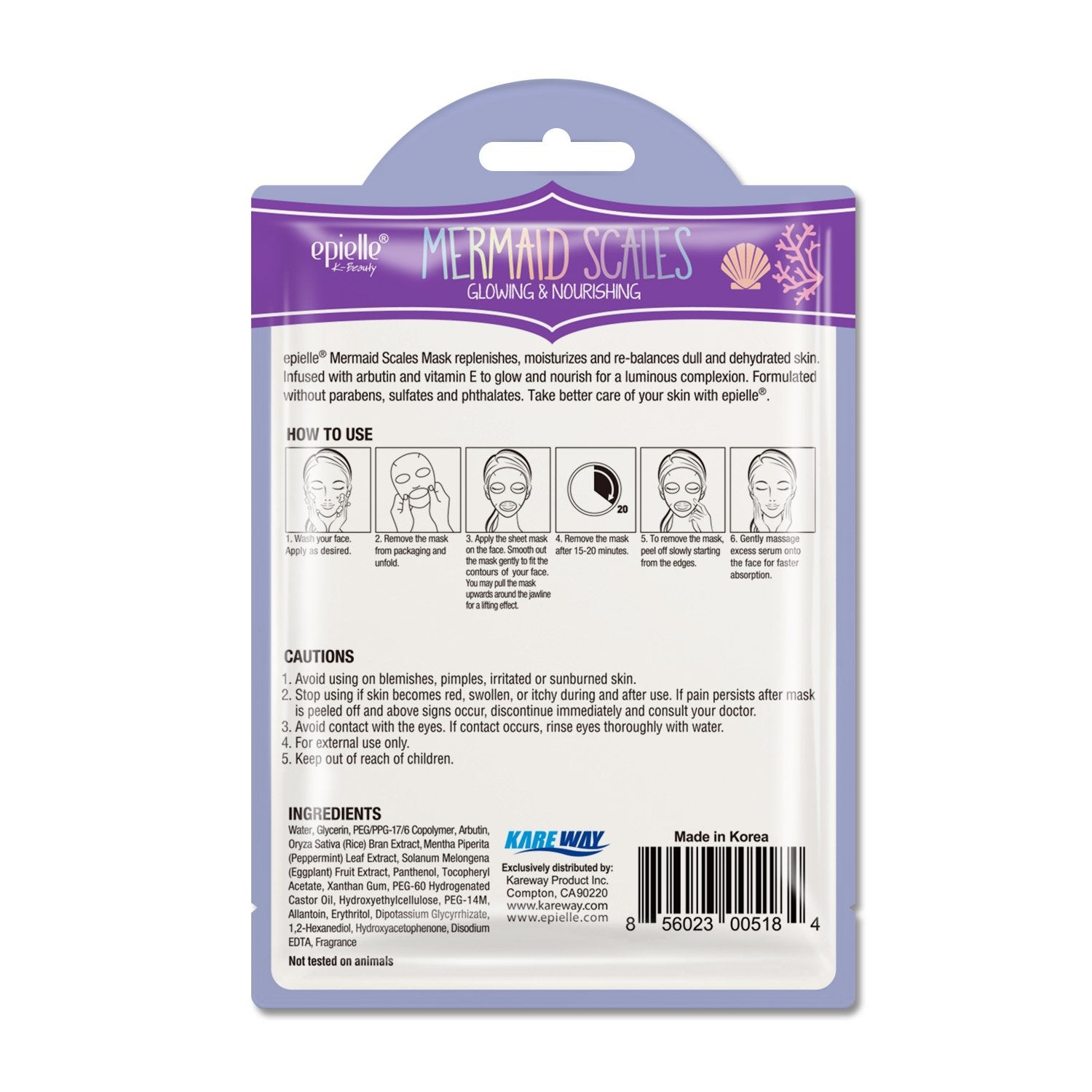 epielle mermaid scales mask