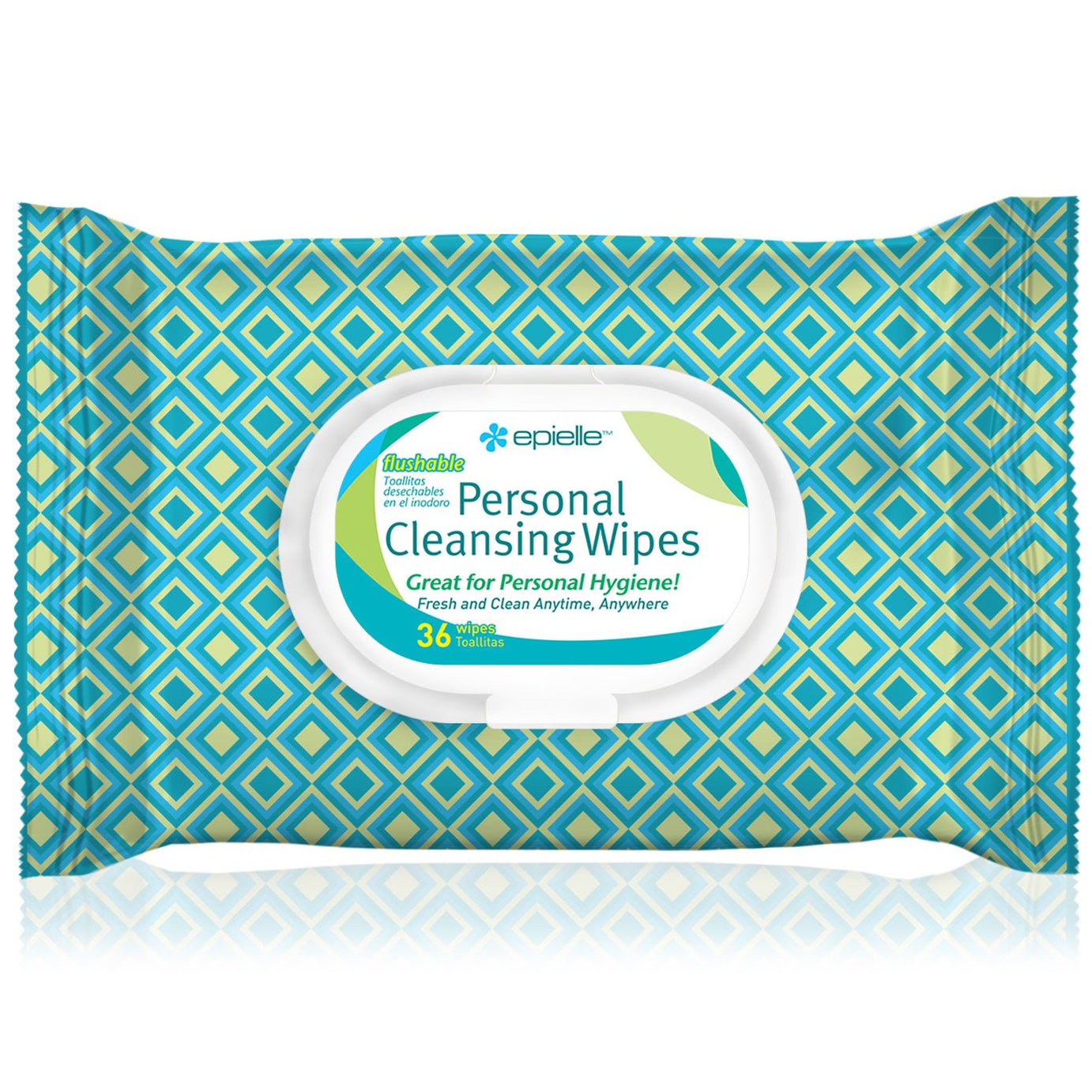 Personal Cleansing Flushable Wipes 36ct epielle®