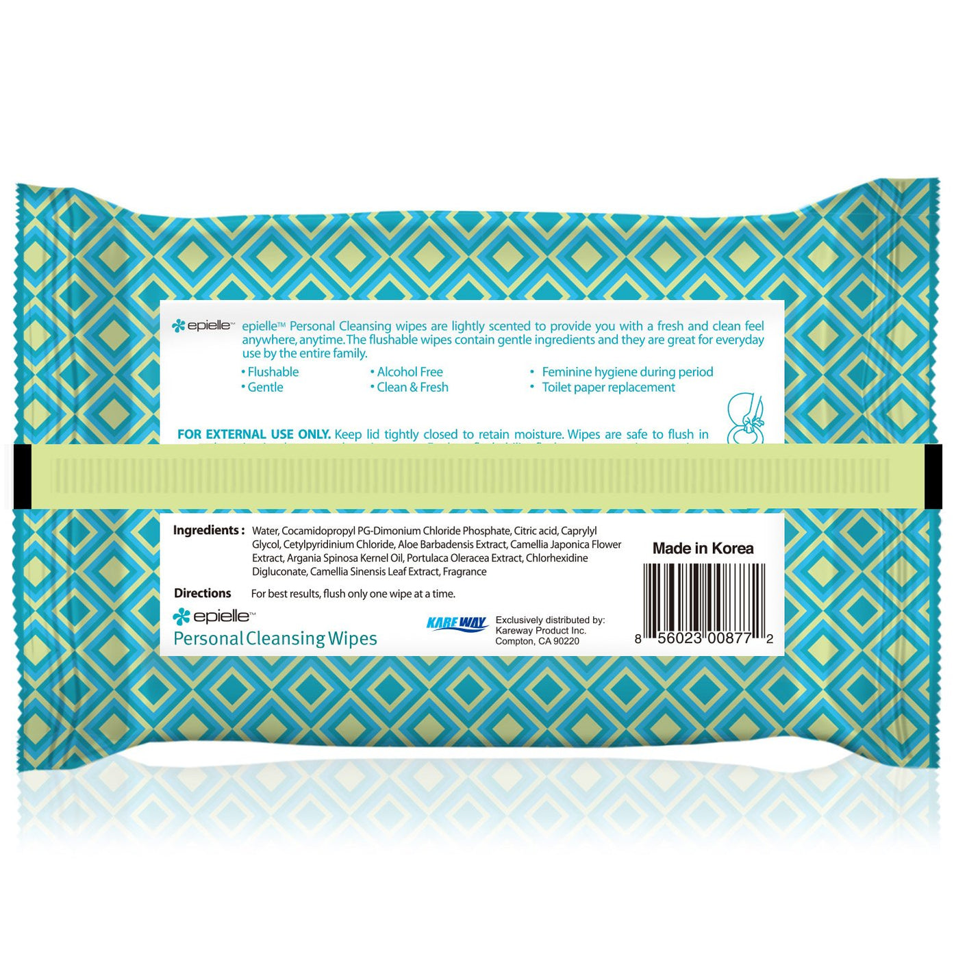 Personal Cleansing Flushable Wipes 36ct epielle®