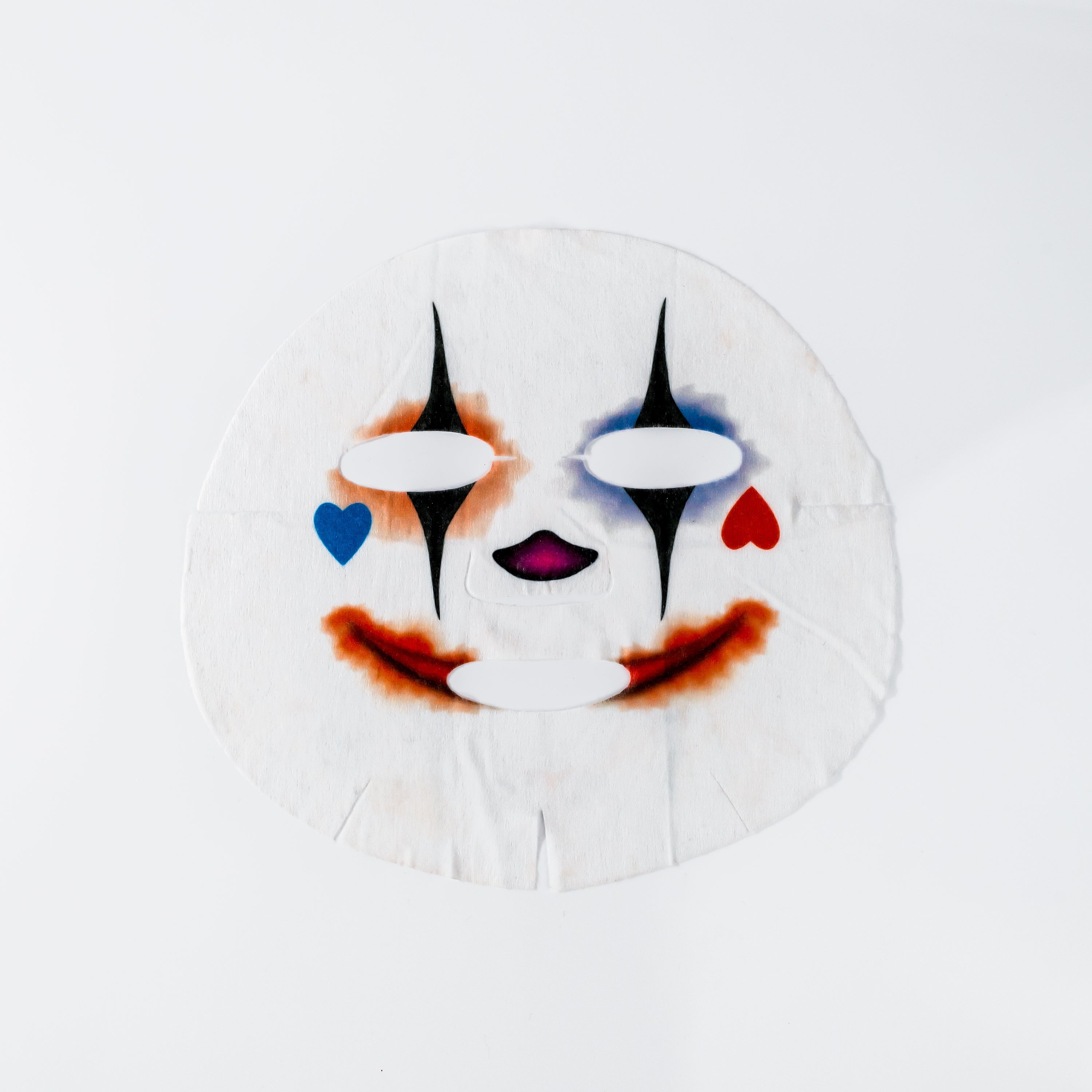 Halloween Clown Character Facial Sheet Mask | Moisturizing + Brightening