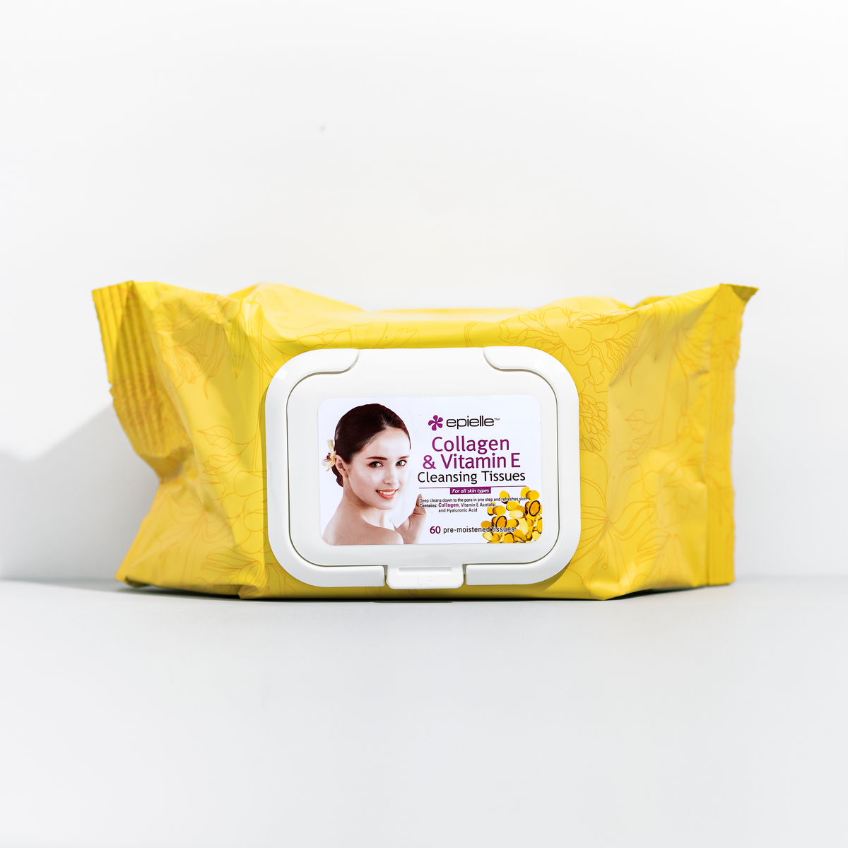 Collagen & Vitamin E Facial Cleansing Tissues 60ct epielle®