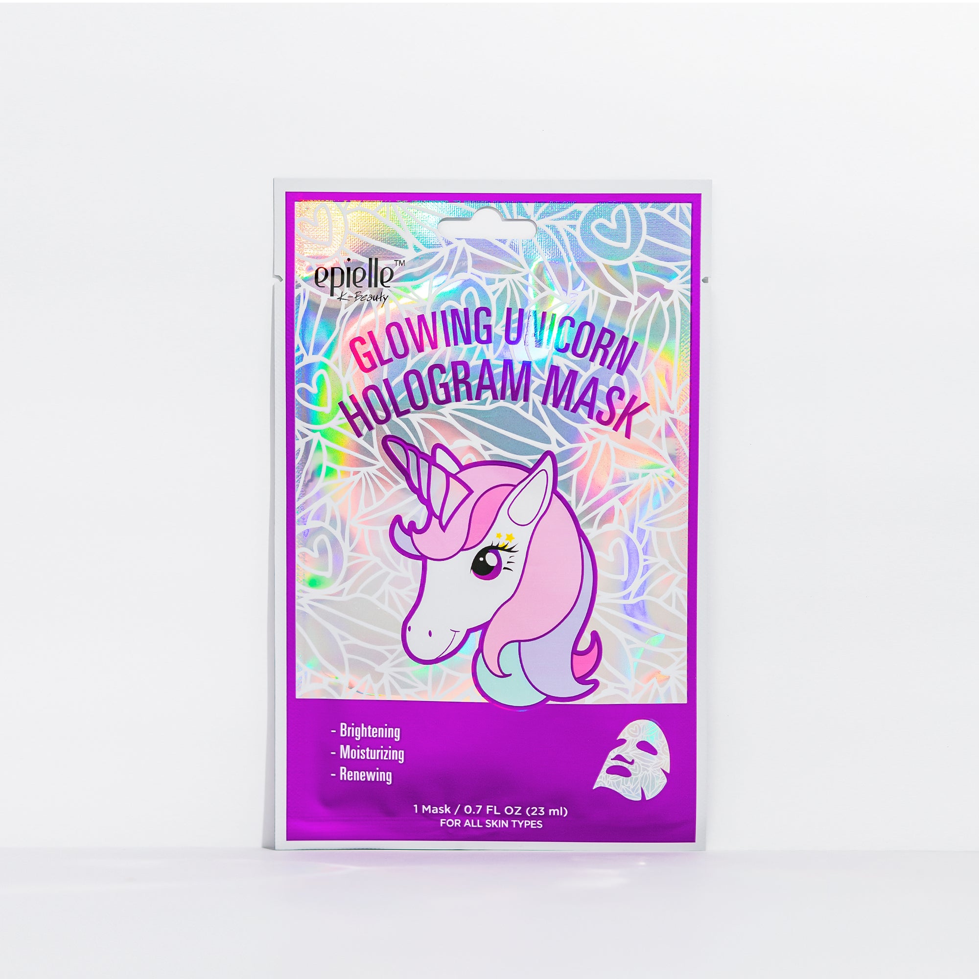Glowing Unicorn Hologram Sheet Mask