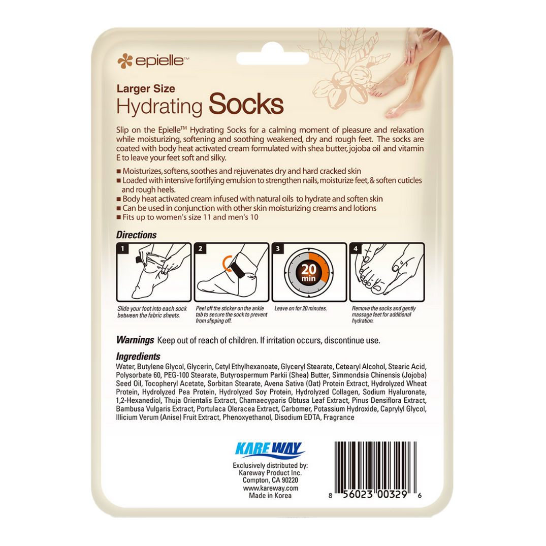 Shea Butter, Jojoba & Vitamin E Hydrating Socks epielle®