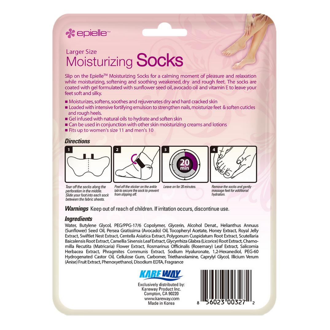 Sunflower, Avocado, & Vitamin E Moisturizing Socks epielle®