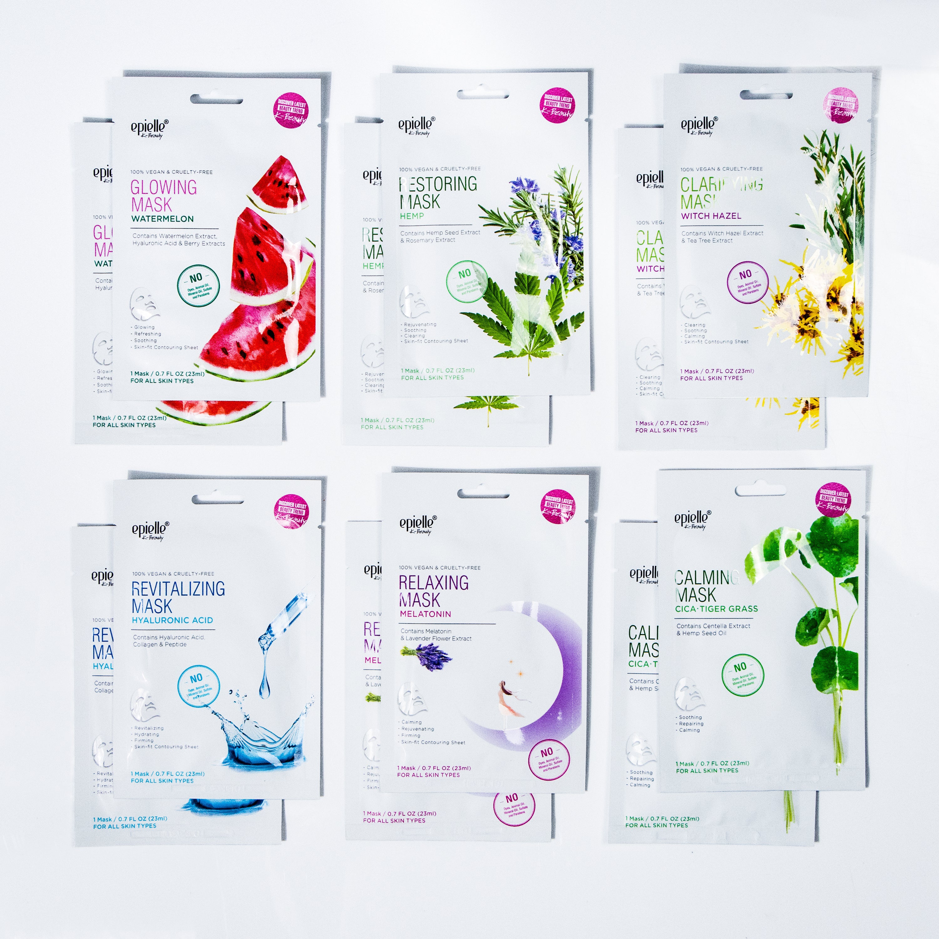 Premium Benefit Sheet Masks Collection | 6 Pack or 12 Pack