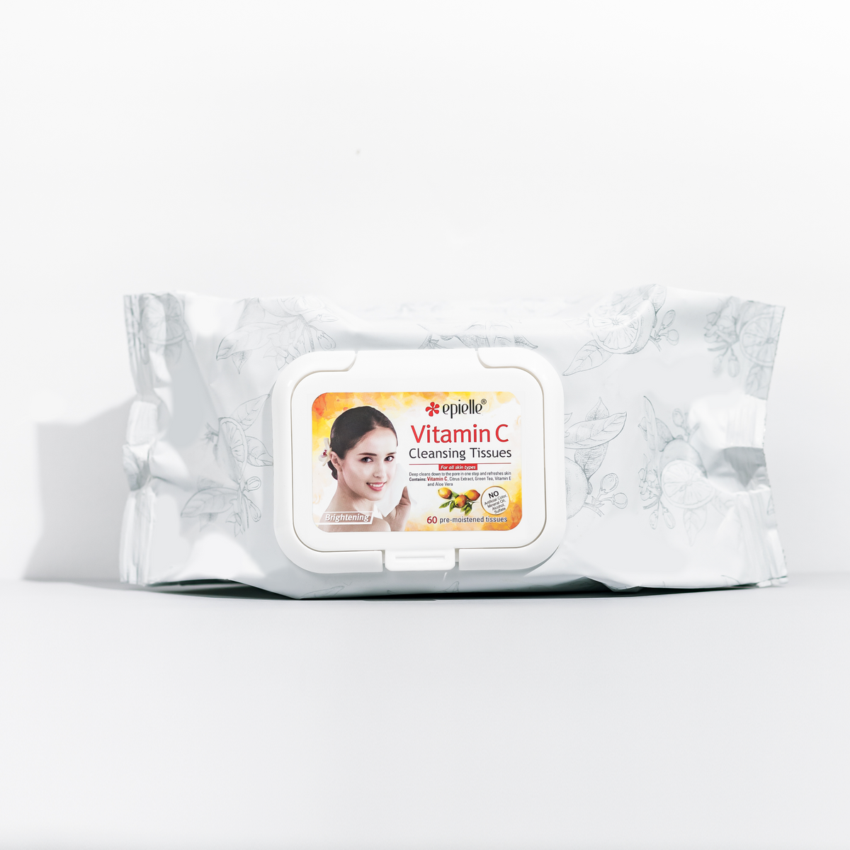 Vitamin C Facial Cleansing Tissues 60 Sheets epielle®