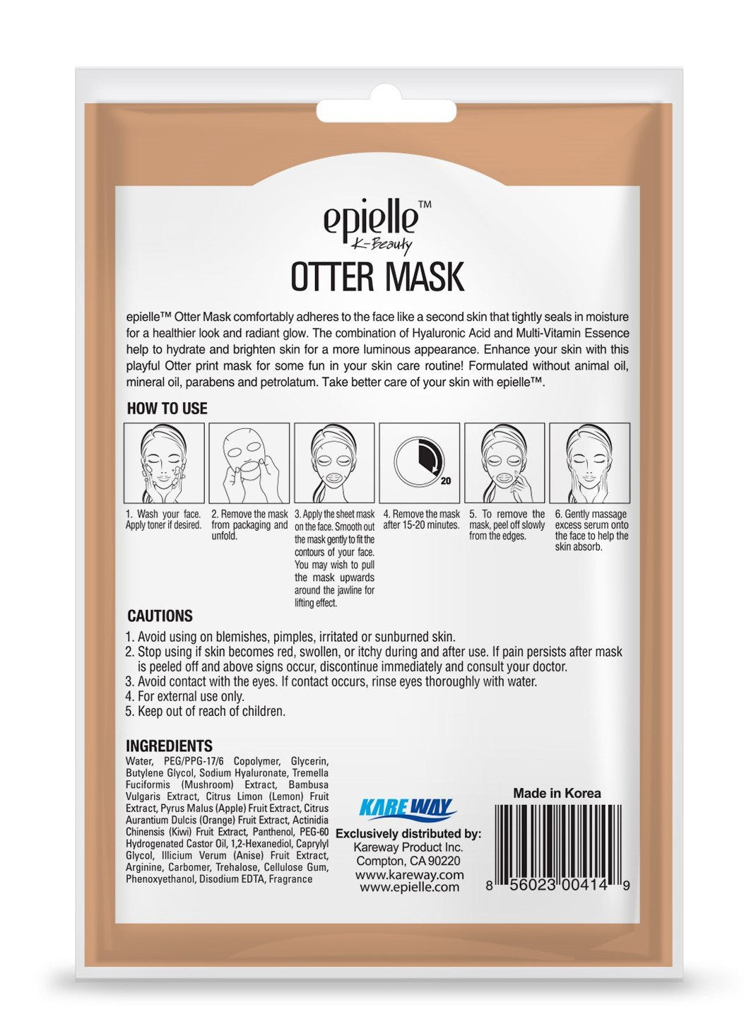 epielle otter mask
