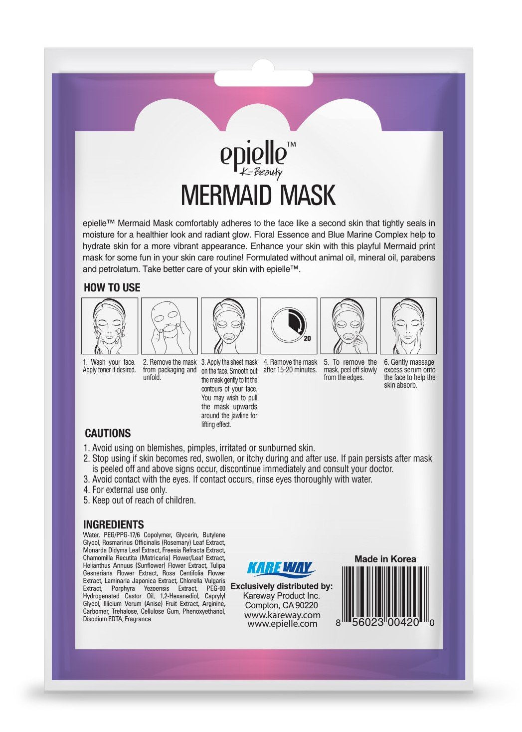 epielle mermaid mask